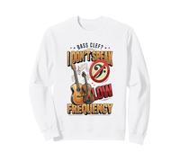 I Don't Speak Baja Frecuencia Divertido Bajo Clave Música Juego de Palabras Agudos Sudadera