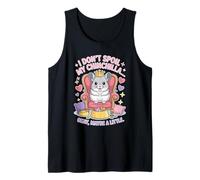 I Don't Spoil My Chinchilla Funny Crowned Queen Pet Camiseta sin Mangas