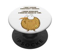 I Don't Spread Conspiracy Theories - Funny Sarcastic Joke PopSockets PopGrip Adhesivo