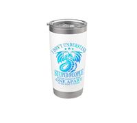 I Don't Understand Stupid People Funny Sarcastic Cute Dragon Vaso térmico de acero inoxidable de doble pared