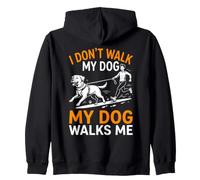 I Don't Walk My Dog Walker Pet Dog Walking Animal Dueño de Mascota Sudadera con Capucha