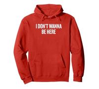 I Don't Wanna Be Here Funny Christmas Holiday Humor gruñón Sudadera con Capucha