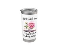 I Don't Watch Porn I Read It Like a Fcking Lady Smut Book Vaso térmico de acero inoxidable de doble pared