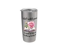 I Don't Watch Porn I Read It Like a Fcking Lady Smutty Books Vaso térmico de acero inoxidable de doble pared