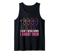I Don't Wear Bows I Shoot Them Archery Design Camiseta sin Mangas