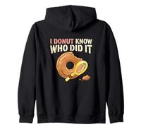 I Donut Know Who Did It Detective Cafetería Tienda Novedad Sudadera con Capucha