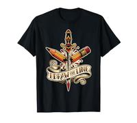 I Draw The Line - Lápiz de Tatuaje Tradicional Camiseta