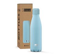 I-Drink Botella térmica 500ml Azul, 1 Celeste Pastel, Estándar