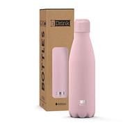 I-Drink Botella térmica 500ml Rosa, Metal, 0.5 Liters