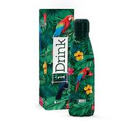 I-Drink Botella Térmica Doble Pared 350/500/750/1.000 ML, Decorada (1000 ML, Tropical Birds)