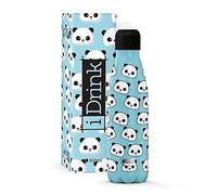 I-Drink Botella térmica Panda 350 ml, Metal