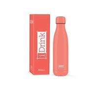 I-Drink Botella Térmica Doble Pared 350/500/750/1.000 ML, Decorada (500 ML, Coral)