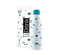 I-Drink Botella Térmica Doble Pared 350/500/750/1.000 ML, Decorada (500 ML, Eyes)