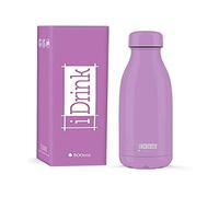 I-Drink Botella Térmica Doble Pared 350/500/750/1.000 ML, Decorada (500 ML, Violeta)