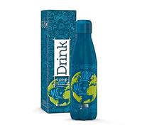 I-Drink Botella Térmica Doble Pared 350/500/750/1.000 ML, Decorada (750 ML, Mundo)