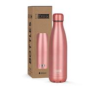 I-Drink ID0020 - Botella térmica de Acero de Doble Pared (500 ml), Rosa Metalizado