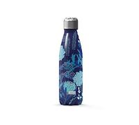 I-Drink ID0027 - Botella térmica de Acero de Doble Pared (500 ml), Flores azules
