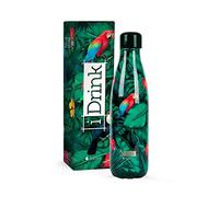 I-Drink ID0072 - Botella térmica de Acero de Doble Pared (500 ml), Tropical Birds