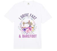 I Drive Fast and Barefoot Sewing Enthusiast Tailor Sewer Sew Comfort Colors Adult Heavyweight T-Shirt