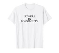 I Dwell in Possibility Emily Dickinson Poesía Cita Camiseta gráfica económica