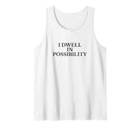I Dwell in Possibility Emily Dickinson Poesía Cita Camiseta sin Mangas