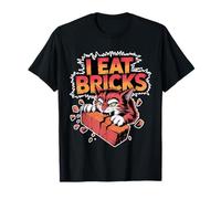 I Eat Bricks Broma de construcción de Meme absurdo - Camiseta