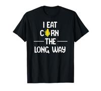 I Eat Corn the Long Way Funny Adult Humor Graphic Apparel Camiseta