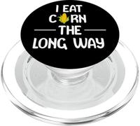 I Eat Corn the Long Way Funny Adult Humor Graphic Apparel PopSockets PopGrip para MagSafe