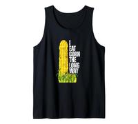 I Eat Corn The Long Way Funny Camiseta sin Mangas