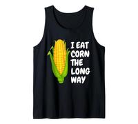 I Eat Corn The Long Way - Funny Inappropriate tee Camiseta sin Mangas