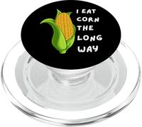 I Eat Corn The Long Way - Funny Inappropriate tee PopSockets PopGrip para MagSafe