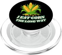 I Eat Corn The Long Way - Funny Inappropriate tee PopSockets PopGrip para MagSafe
