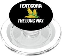 I Eat Corn The Long Way - Funny Inappropriate tee PopSockets PopGrip para MagSafe