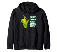 I Eat Corn The Long Way - Funny Inappropriate tee Sudadera con Capucha