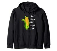 I Eat Corn The Long Way - Funny Inappropriate tee Sudadera con Capucha