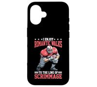 I Enjoy Romantic Walks To The Line of Scrimmage Carcasa para iPhone 16