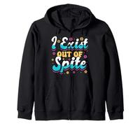 I Exist Out of Spite Funny Anti Social Mood Gift Sudadera con Capucha