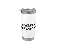 I Fart In Elevators Vaso térmico de acero inoxidable de doble pared
