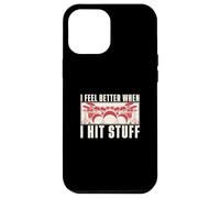 I Feel Better When I Hit Stuff Funny Drummer For A Drummer Carcasa para iPhone 12 Pro MAX