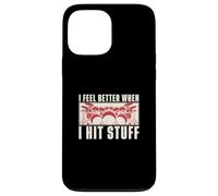 I Feel Better When I Hit Stuff Funny Drummer For A Drummer Carcasa para iPhone 13 Pro MAX