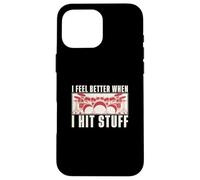 I Feel Better When I Hit Stuff Funny Drummer For A Drummer Carcasa para iPhone 16 Pro MAX