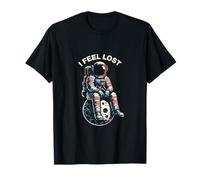 I Feel Lost Astronauta Sentado en la Luna Retro Espacial Camiseta