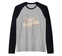 I Feel Uncomfortable Awkward Introvert Feelings - Camiseta Manga Raglan