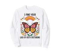 I Find Your Lack of Faith Disturbing Butterfly Christian Sudadera