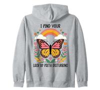 I Find Your Lack of Faith Disturbing Butterfly Christian Sudadera con Capucha
