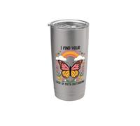 I Find Your Lack of Faith Disturbing Butterfly Christian Vaso térmico de acero inoxidable de doble pared