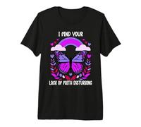 I Find Your Lack of Faith Disturbing Christian Butterfly Camiseta Premium