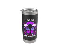 I Find Your Lack of Faith Disturbing Christian Butterfly Vaso térmico de acero inoxidable de doble pared