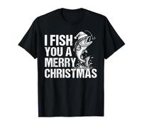 I Fish You A Merry Christmas Funny Christmas Fishing Camiseta