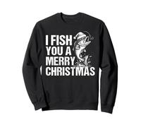 I Fish You A Merry Christmas Funny Christmas Fishing Sudadera